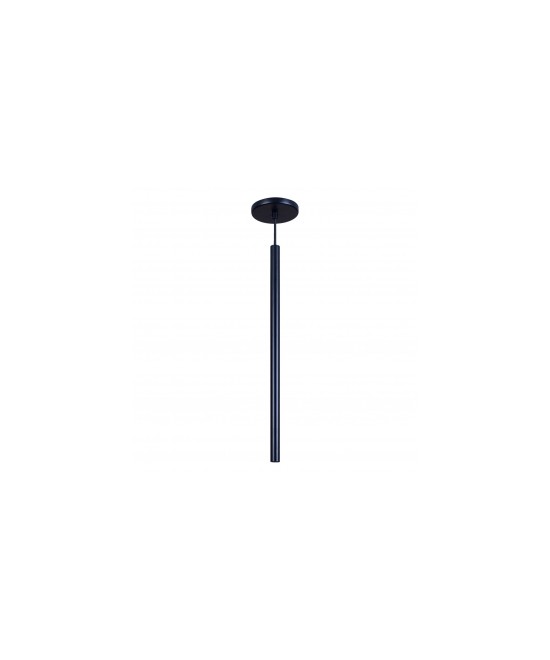 Pendente Tubinho Luminária Lustre Alumínio Preto Fosco