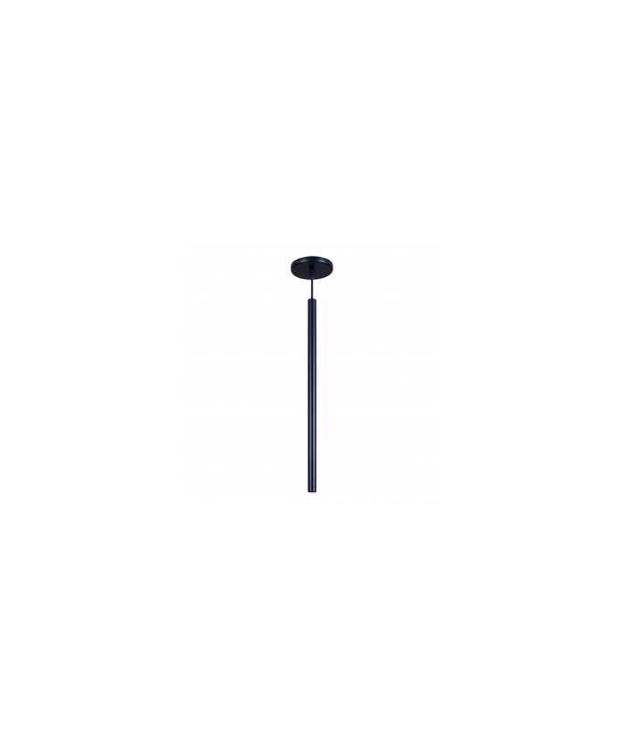 Pendente Tubinho Luminária Lustre Alumínio Preto Fosco