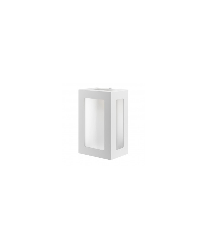 Arandela 5 Vidros Luminária Externa Interna Muro Parede Alumínio Branco