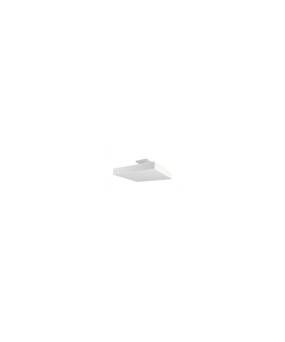 Plafon de Sobrepor de Luz Indireta 20x20cm - Branco