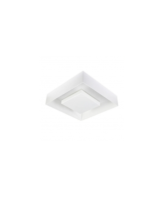 Plafon de Sobrepor de Luz Indireta 30x30cm - Branco