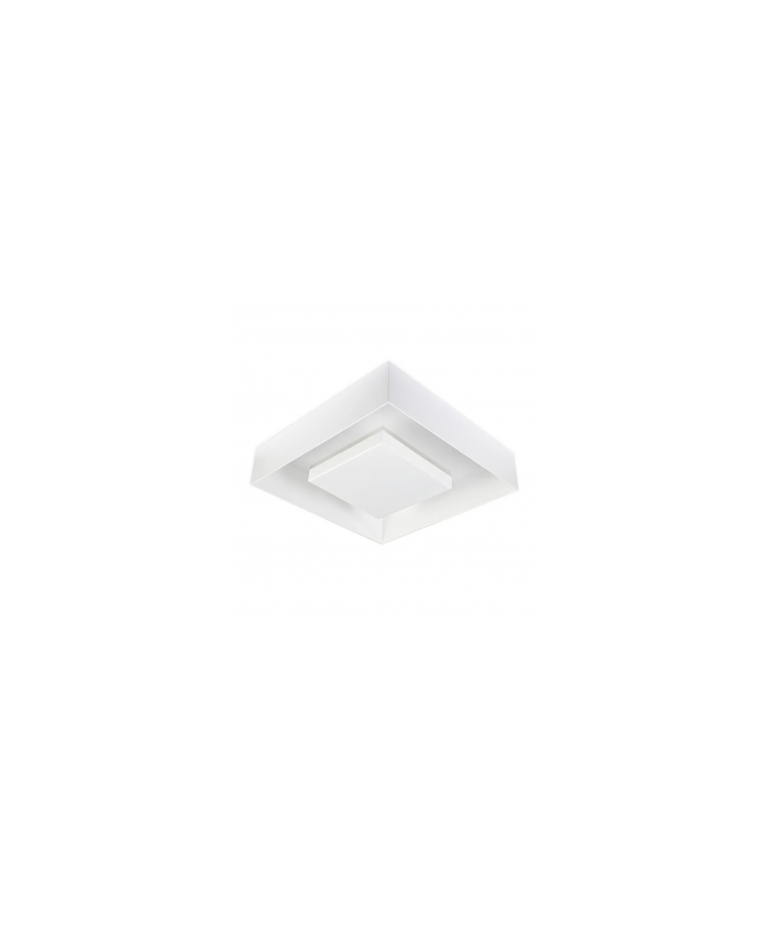 Plafon de Sobrepor de Luz Indireta 40x40cm - Branco