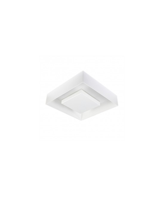 Plafon de Sobrepor de Luz Indireta 45x45cm - Branco