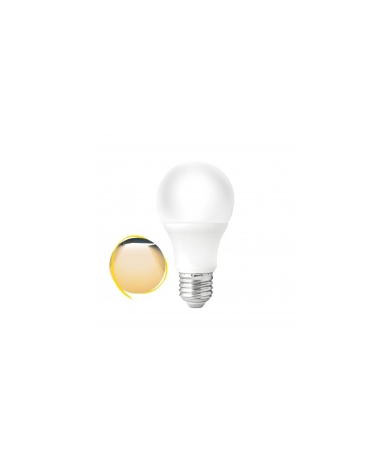 Lâmpada LED Bulbo A60 9W Bivolt - 3000K Branco Quente