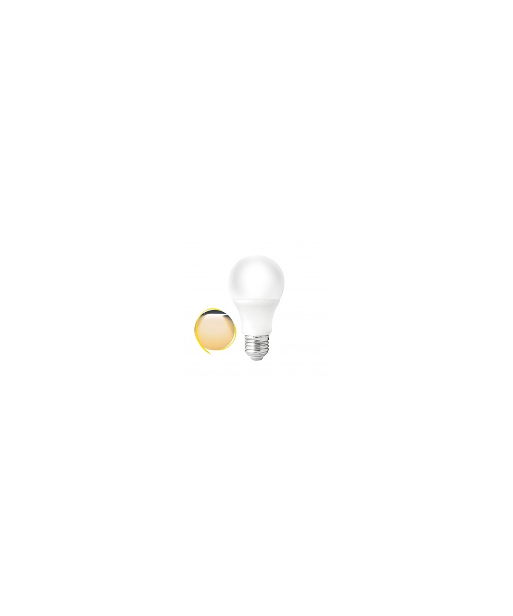 Lâmpada LED Bulbo A60 9W Bivolt - 3000K Branco Quente
