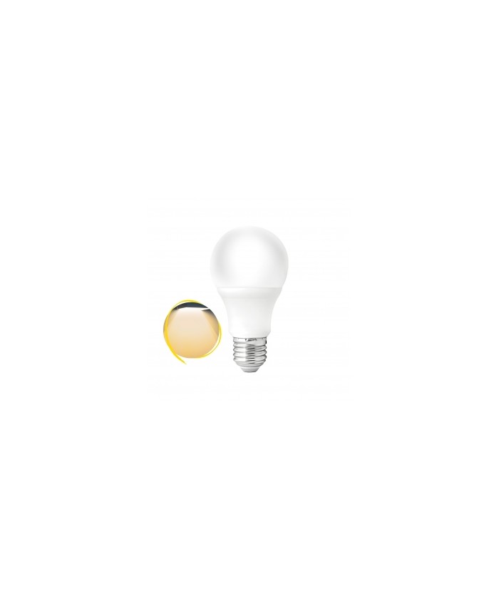 Lâmpada LED Bulbo A60 9W Bivolt - 3000K Branco Quente