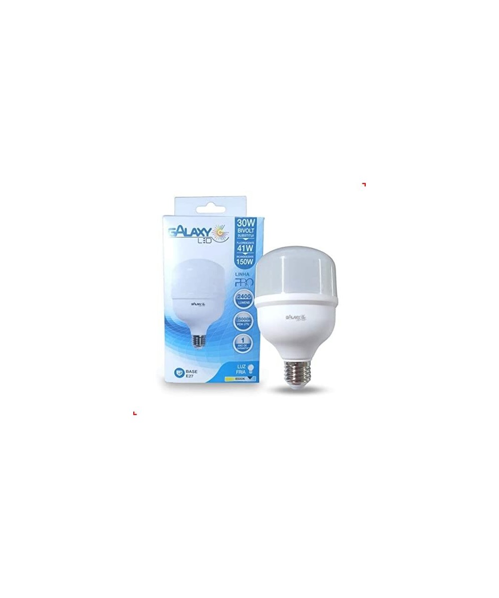 Lâmpada LED Bulbo E27 30W 6500K Bivolt Alta Potência